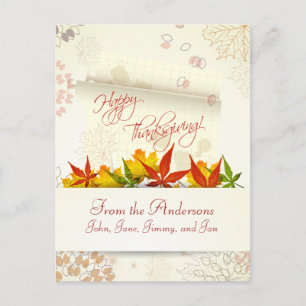 Benutzerdefinierbare Postkarte für den Erntedank i