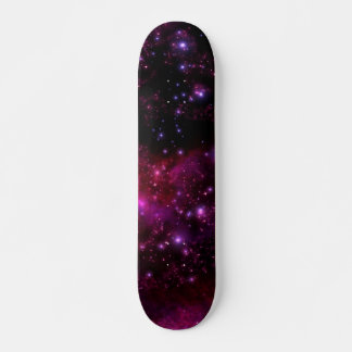 Benutzerdefinierbare Rot/Rosa Galaxy Skateboard