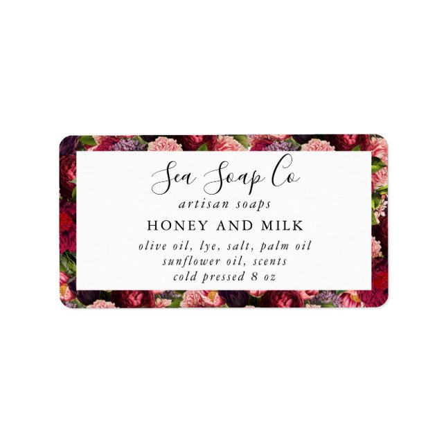 Benutzerdefinierbare Seifenmarkierungen Adressaufkleber (Vorne)