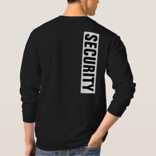 Benutzerdefinierbare Text-Mens Schwarzweiß-Sicherh T-Shirt