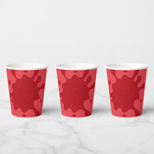 Benutzerdefinierbare Tomatenrote Spritz-Papierbech Pappbecher