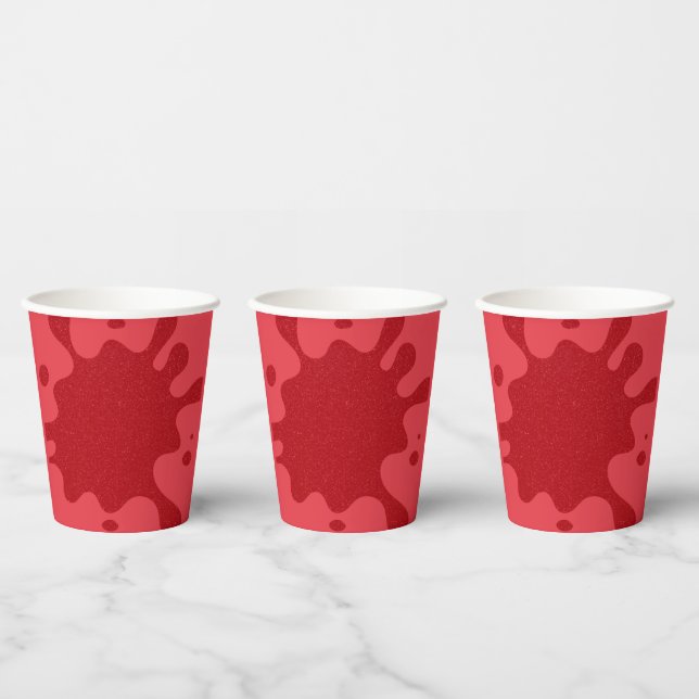 Benutzerdefinierbare Tomatenrote Spritz-Papierbech Pappbecher (Multi)