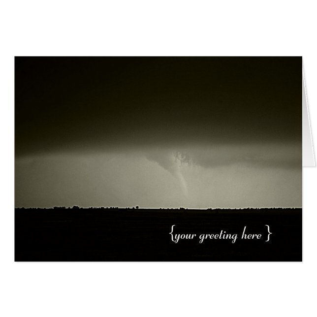 Benutzerdefinierbare Tornado-Karte (Vorderseite (Horizontal))