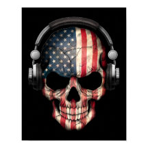Benutzerdefinierbarer amerikanischer DJ-Schädel mi