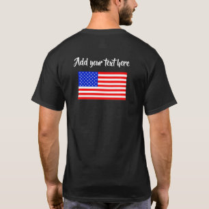 Benutzerdefinierbares dunkles Shirt der amerikanis