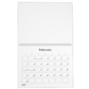 Benutzerdefiniert 11" L x 14,25" B Moderner Test Kalender