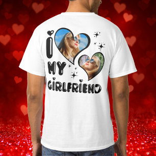 Benutzerdefiniert 2 Foto I Liebe Meine Freundin Zu T-Shirt