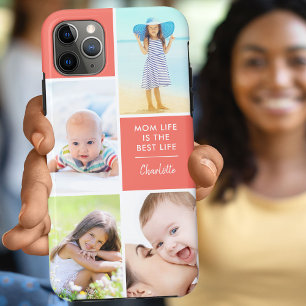 Benutzerdefiniert 4 Foto Mom Life is the Best Life Case-Mate iPhone Hülle