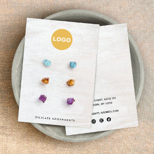 Benutzerdefiniert 6 Loch-Weißholzvorlagenhalter Visitenkarte