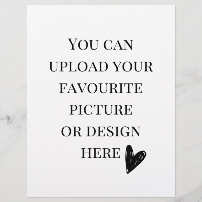 Benutzerdefiniert: 8,5 Zoll x 11 Zoll Flyer (Vorne)