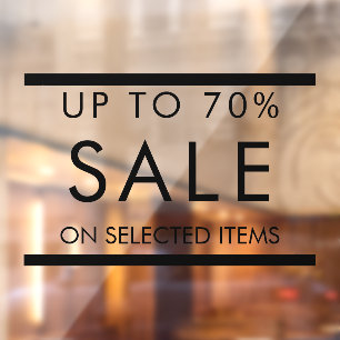 Benutzerdefiniert Alle Text bearbeiten Verkauf Zei Fensteraufkleber