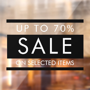 Benutzerdefiniert Alle Text bearbeiten Verkauf Zei Fensteraufkleber