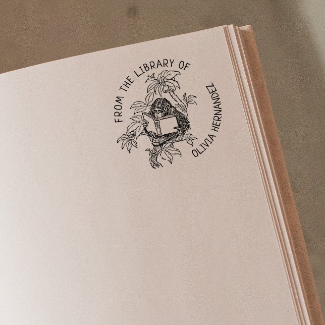 Benutzerdefiniert aus der Bibliothek des Affenbuch Gummistempel (Von Creator hochgeladen)