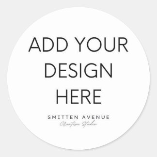 Benutzerdefiniert bearbeiten runder aufkleber