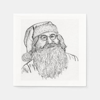 Benutzerdefiniert bedruckter Weihnachtsmann Serviette