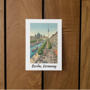 Benutzerdefiniert Berlin Deutschland Vintage-Reise Postkarte