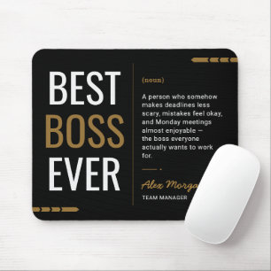 Benutzerdefiniert Bester Chef Aller Zeiten Lustig  Mousepad