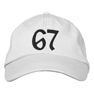 Benutzerdefiniert bestickt 67 sechs sieben bestickte baseballkappe