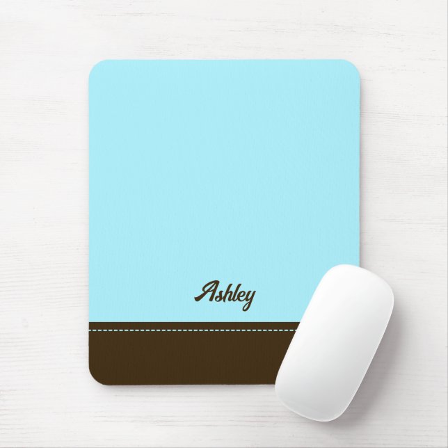 Benutzerdefiniert blau braun personalisiert preppy mousepad (Mit Mouse)