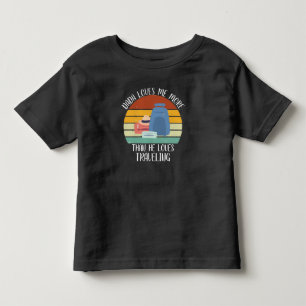 BENUTZERDEFINIERT Dada liebt mich mehr als Reisen Kleinkind T-shirt