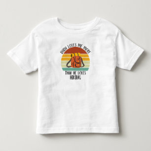 BENUTZERDEFINIERT Dada liebt mich mehr als Wandern Kleinkind T-shirt