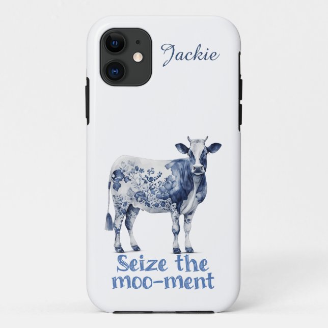 Benutzerdefiniert "das Moo-ment nutzen" Case-Mate iPhone Hülle (Rückseite)
