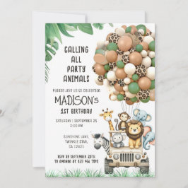 Benutzerdefiniert, das Thema Alle grünen weißen Ba Einladung