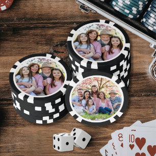 Benutzerdefiniert Doppelseitig Zwei Fotos Pokerchips