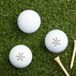 Benutzerdefiniert: Eigene Golf-Themen-Monogramm er Golfball