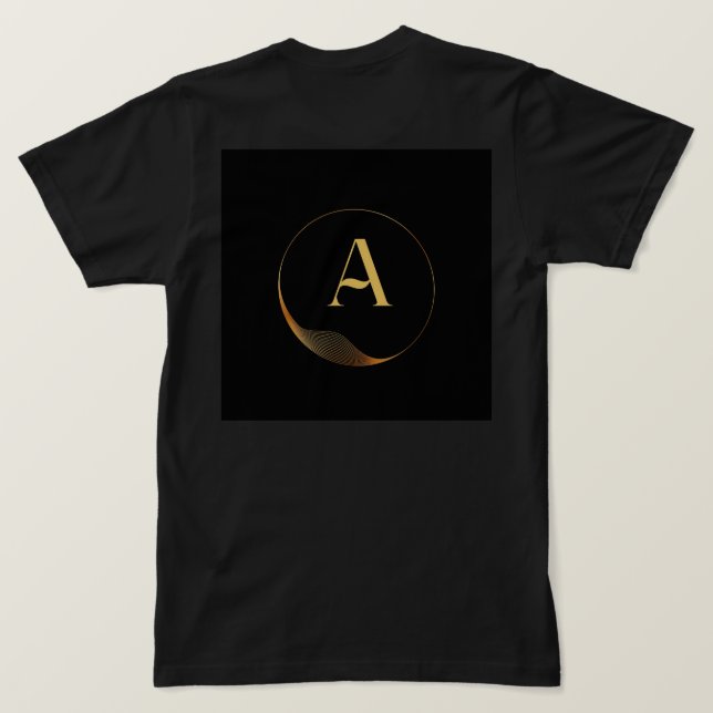 Benutzerdefiniert Ein Monogramm-Symbol für die sch T-Shirt (Design Rückseite)