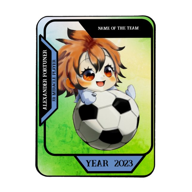 Benutzerdefiniert eine Sportkarte Magnet (Vertikal)