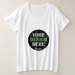 benutzerdefiniert, einzigartig, elegant & minimali große größe T-Shirt