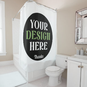benutzerdefiniert, einzigartig, elegant und minima duschvorhang