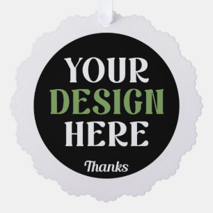 benutzerdefiniert, einzigartig, elegant und minima ornament karte