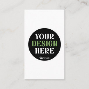 benutzerdefiniert, einzigartig, elegant und minima visitenkarte