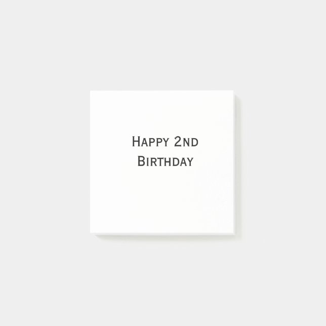 benutzerdefiniert fügen sie ihren text happy birth post-it klebezettel (Vorderseite)