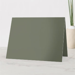 Benutzerdefiniert geklappt Dankekarte - Moss Green Dankeskarte