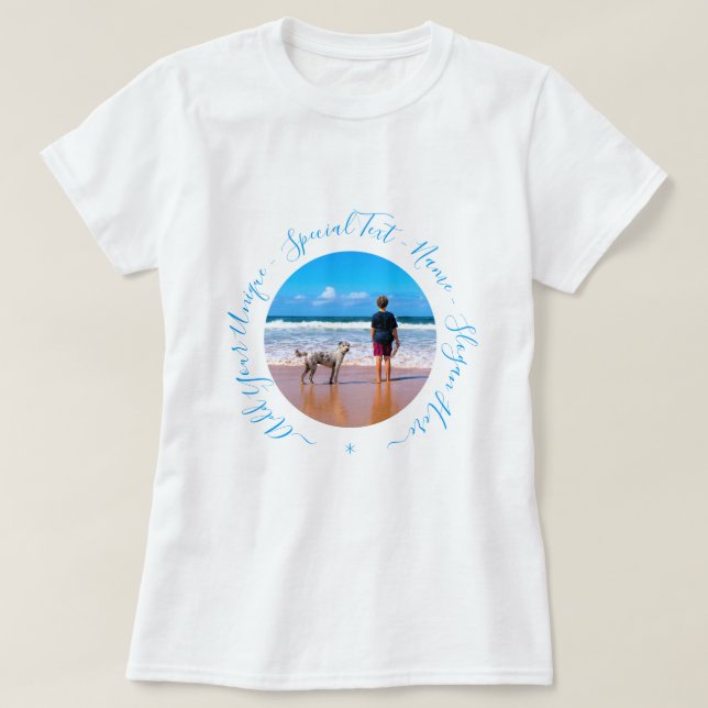 Benutzerdefiniert Geschenk des Foto-T - Shirt mit  (Design vorne)