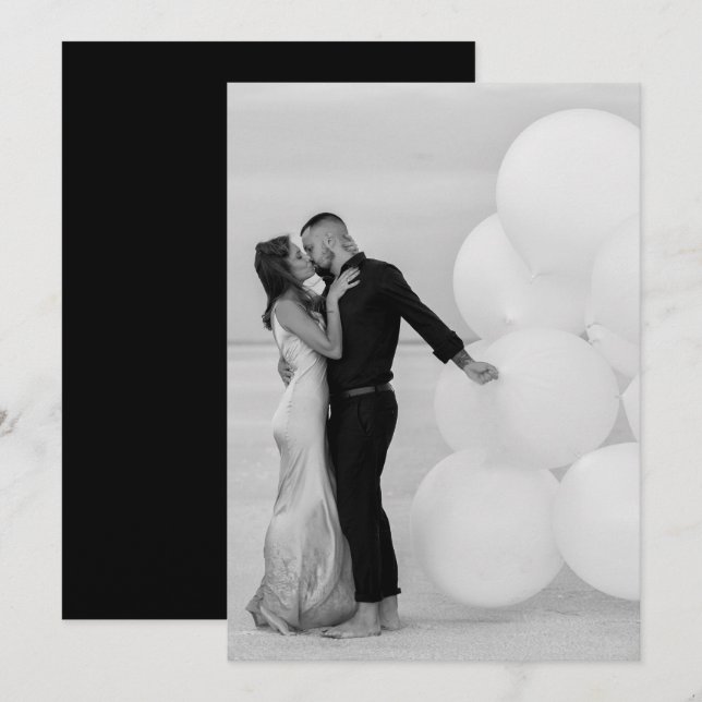 Benutzerdefiniert Hinzufügen eines eigenen Foto-Ho Einladung (Vorne/Hinten)