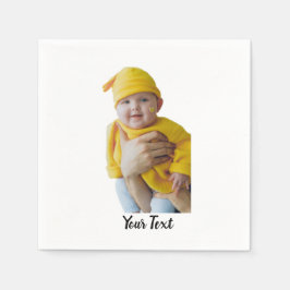Benutzerdefiniert - Hinzufügen von Foto und Text Serviette