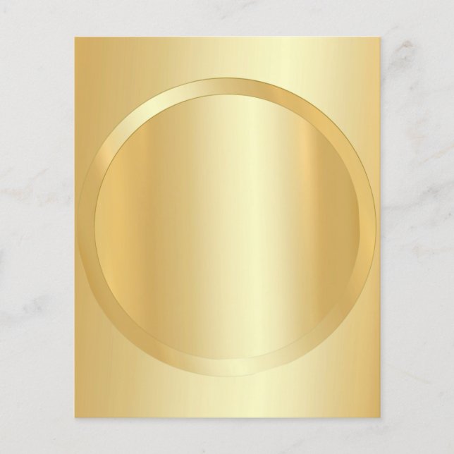 Benutzerdefiniert Hinzufügen von Imitaten Gold-Gla Flyer (Vorne)