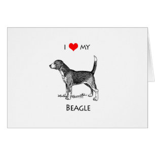 Benutzerdefiniert I Liebe Mein Beagle Hund