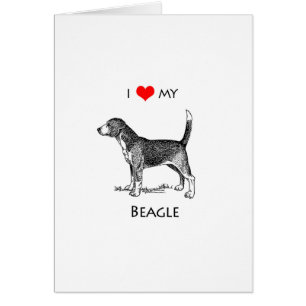 Benutzerdefiniert I Liebe Mein Beagle Hund