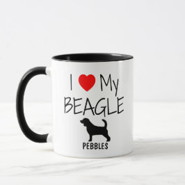 Benutzerdefiniert I Liebe Mein Beagle Tasse