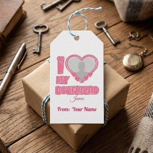 Benutzerdefiniert I Liebe Mein Freund - Foto und N Geschenkanhänger