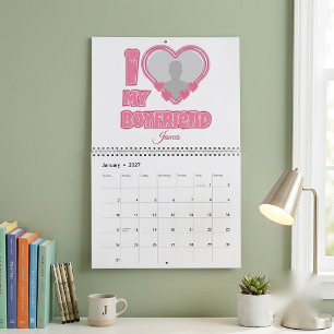Benutzerdefiniert I Liebe Mein Freund - Foto und N Kalender