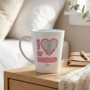 Benutzerdefiniert I Liebe Mein Freund - Foto und N Milchtasse