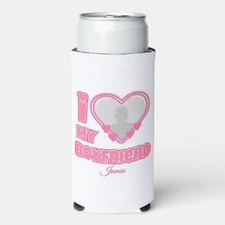 Benutzerdefiniert I Liebe Mein Freund - Foto und N Selters Dosenkühler