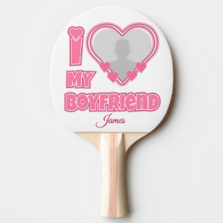 Benutzerdefiniert I Liebe Mein Freund - Foto und N Tischtennis Schläger