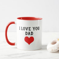 Benutzerdefiniert I Liebe Sie Vater Text Niedlich 